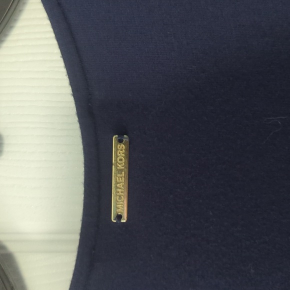 Michael Michael Kors Layered Look Tank Navy Blue twofer - Picture 4 of 10